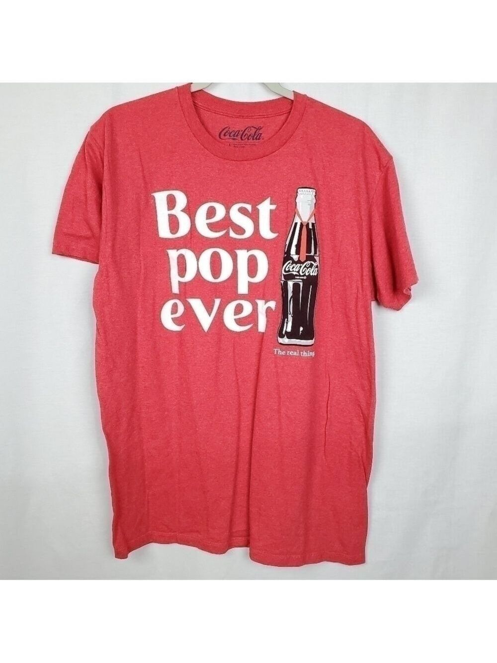 Coca-Cola sz L Best Pop ever graphic tshirt
